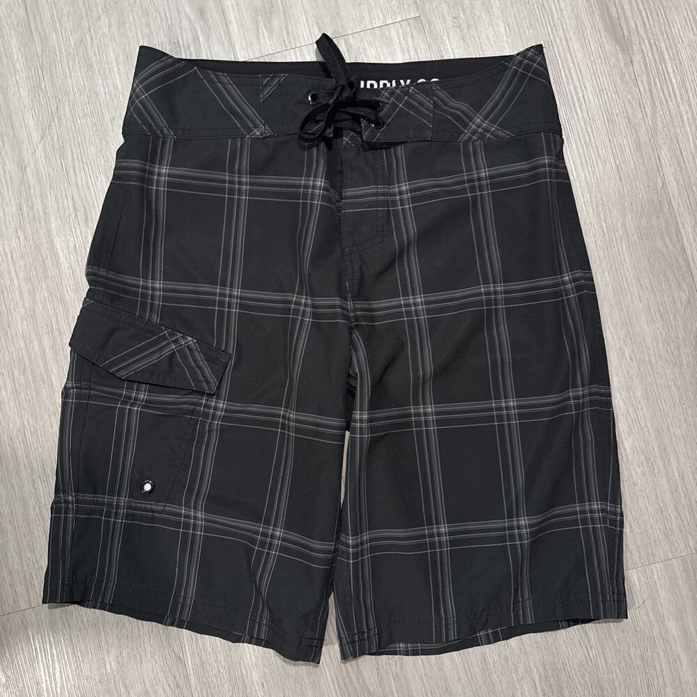 Mossimo Mens Size 30 Black Shorts Swim Trunks